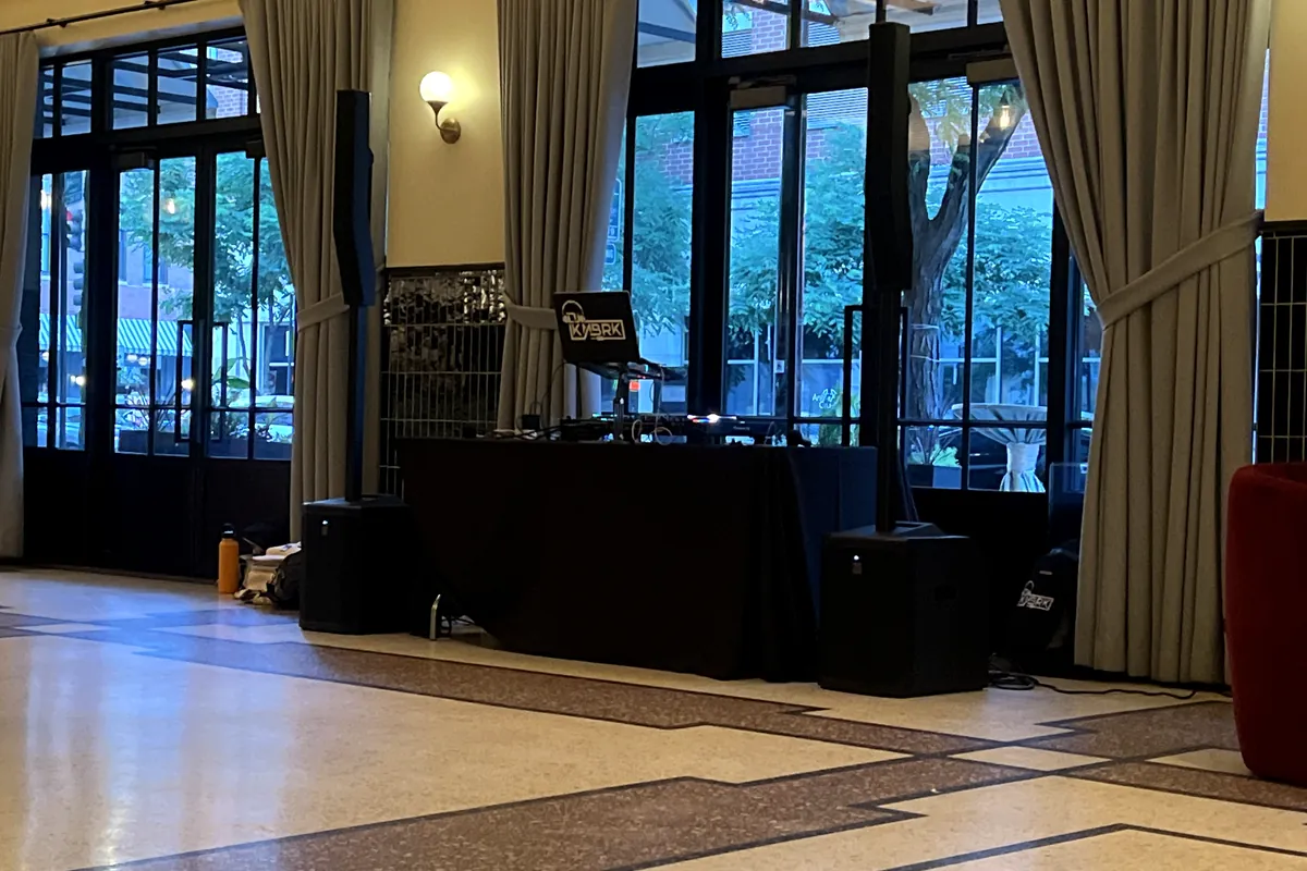 Professional sound and lighting rig