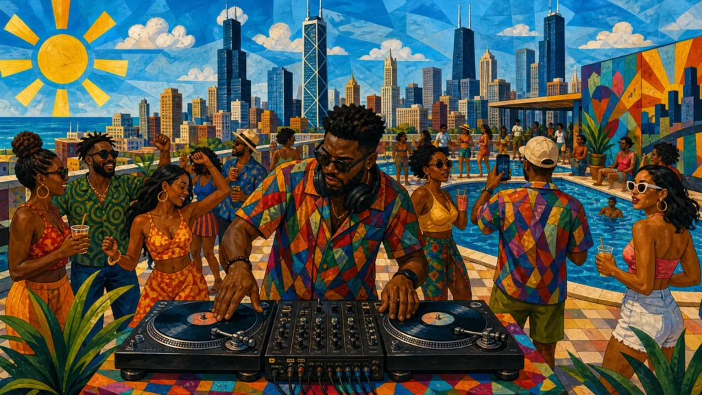 DJ for Rooftop Party Chicago: Live Mixing