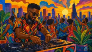 DJ for Company Summer Party Chicago: Live Mixing