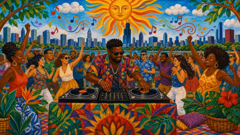 DJ for Corporate Summer Party Chicago: Live Mixing
